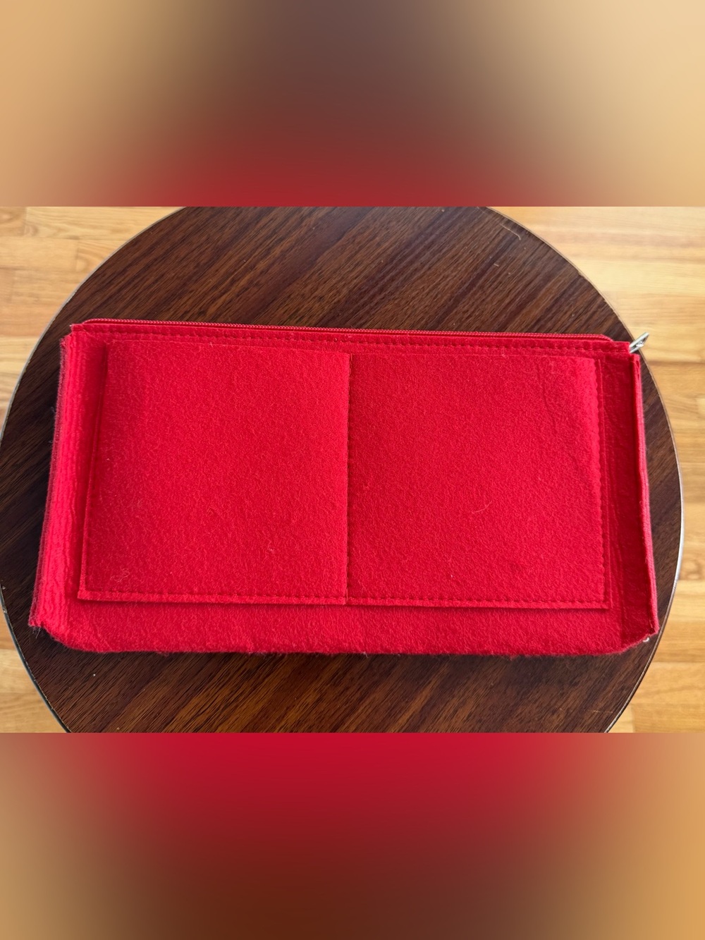 Red Felt Organizer Pouch! Great For Personalize Items! Fits Perfect Inside ❤️